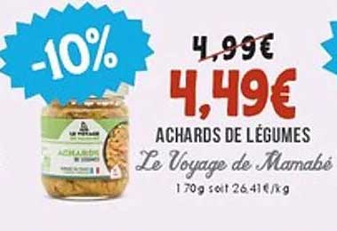 ACHARDS DE LÉGUMES