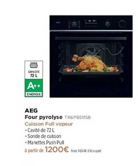 AEG Four pyrolyse TR6PBS11SB