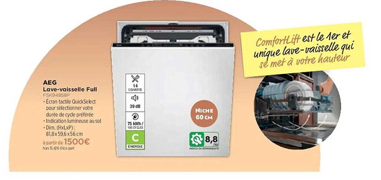 AEG Lave-vaisselle Full FSK94858BP