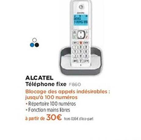 ALCATEL Téléphone fixe F860