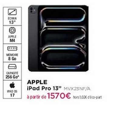 APPLE iPad Pro 13” MVX23NF/A