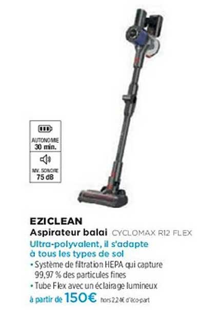 Aspirateur balai CYCLomax R12 FLEX
