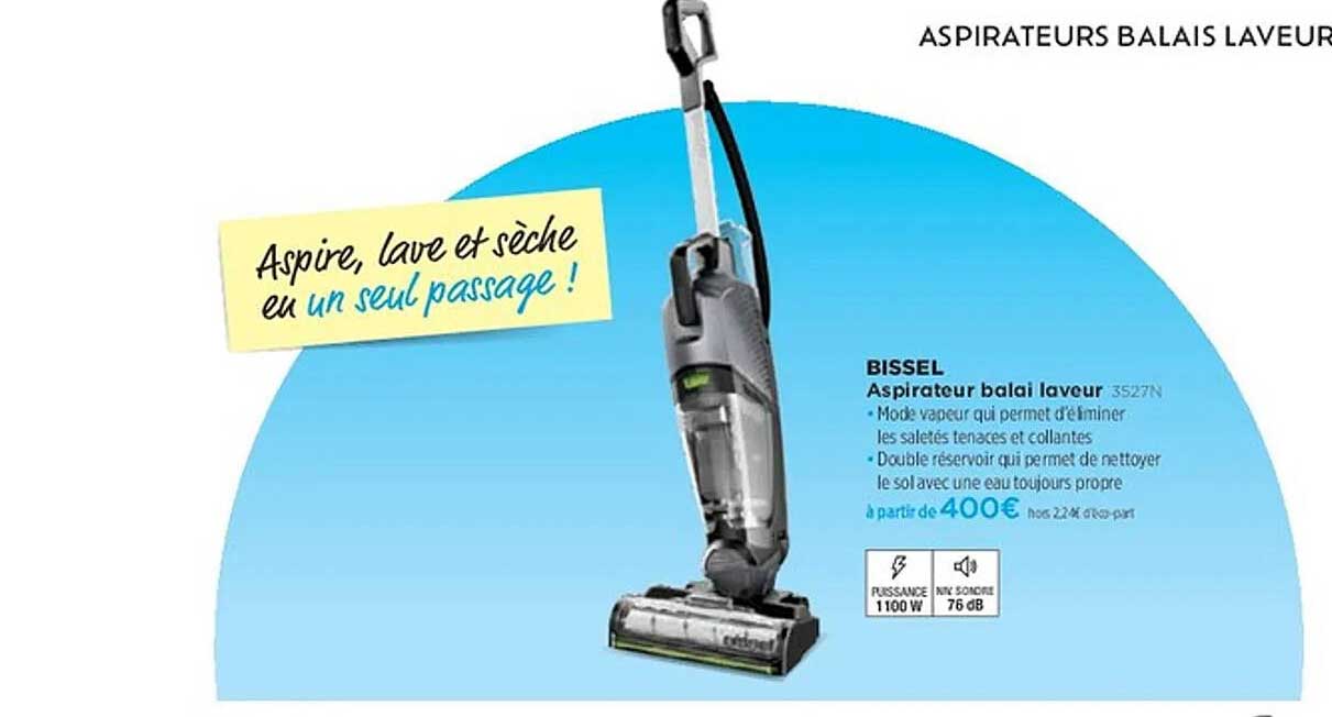 Aspirateur balai laveur 3S27N