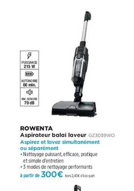 Aspirateur balai laveur GZ3039WO