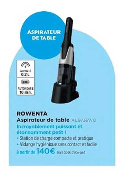 Aspirateur de table AC9736WO
