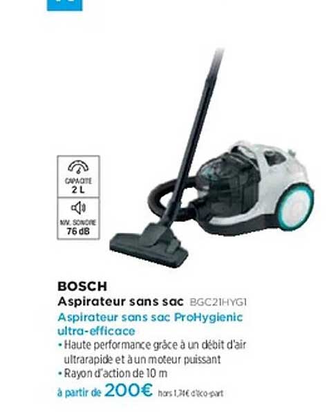 Aspirateur sans sac ProHygienic ultra-efficace