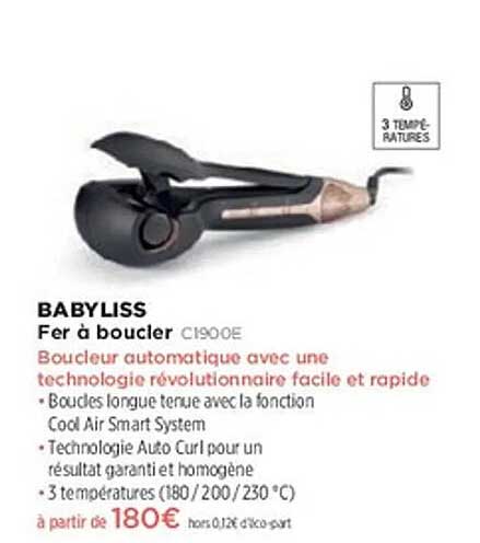 BABYLISS Fer à boucler C1900E