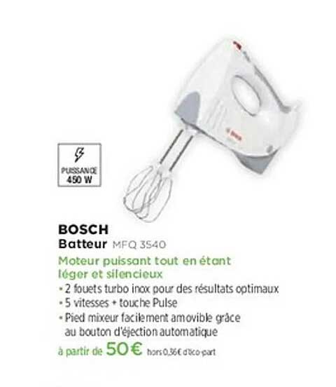 BOSCH Batteur MFQ 3540