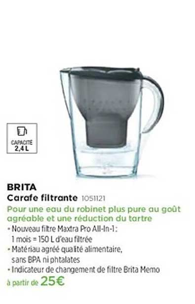 CARAFE FILTRANTE BRITA