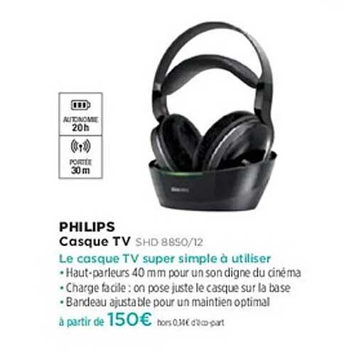 Casque TV PHILIPS SHD 8850/12
