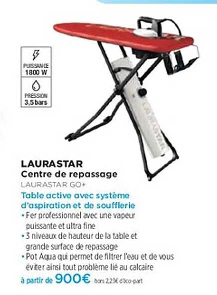 Centre de repassage LAURASTAR GO+