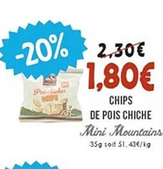 Chips de Pois Chiche Mini Mountains