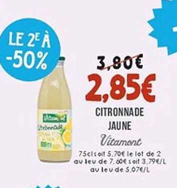 Citronnade jaune Vitamont