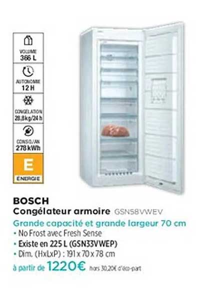 Congélateur armoire GSNS8VWEV