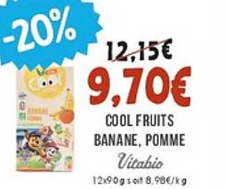 Cool Fruits Banane, Pomme - Vitabio