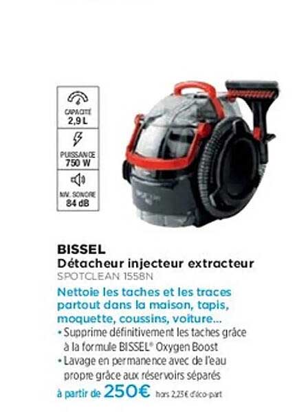 Détecteur injecteur extracteur SPOTCLEAN 1558N