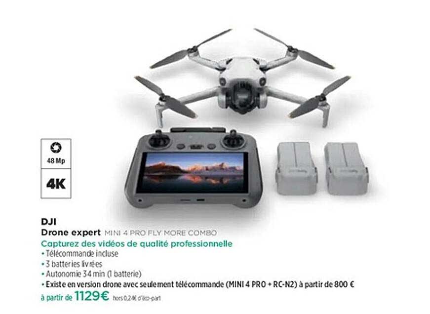 Drone expert MINI 4 PRO FLY MORE COMBO