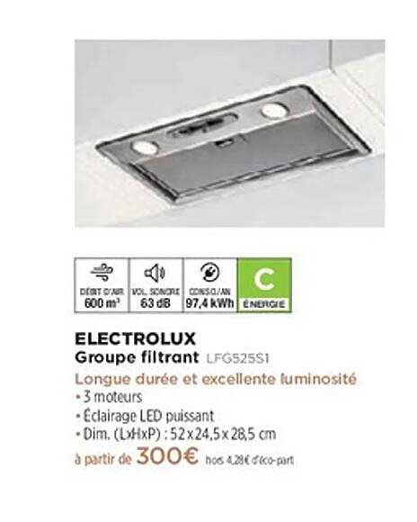 ELECTROLUX Groupe filtrant LFG525SS1