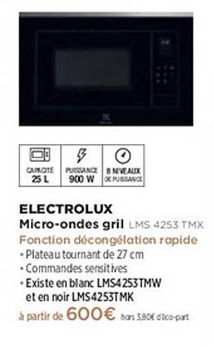 ELECTROLUX Micro-ondes grill LMS 4253 TMX