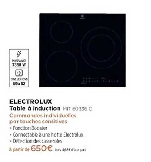 ELECTROLUX Table à induction MIT 60336 C