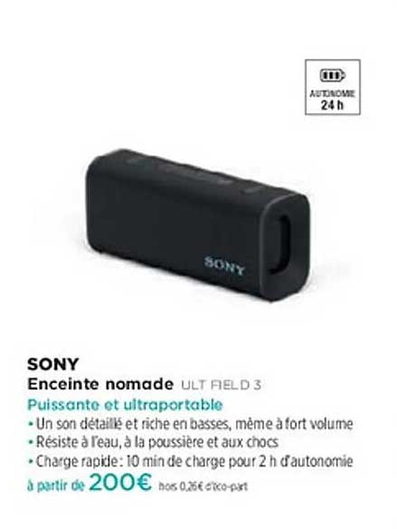 Enceinte nomade ULT FIELD 3