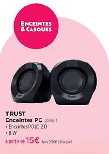 Enceintes PC Trust Polo 2.0