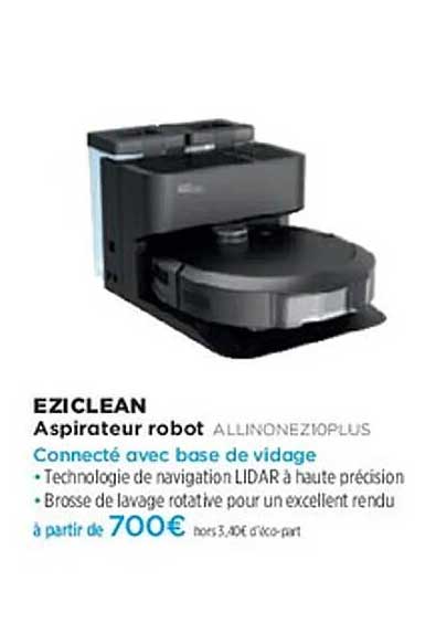 EZICLEAN Aspirateur robot A LLINONEZIOPLUS
