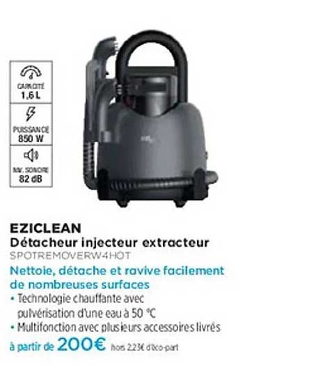 EZICLEAN Détacheur injecteur extracteur