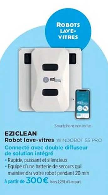 EZICLEAN Robot lave-vitres WINDOBOT S5 PRO
