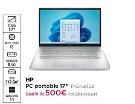 HP PC portable 17'' 17-CN3003