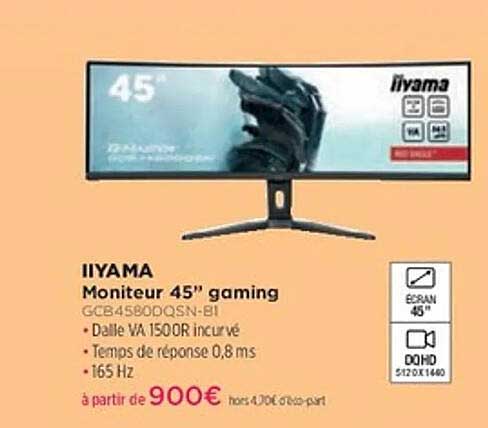 IIYAMA Moniteur 45" gaming GCB45800DQS-N-B1