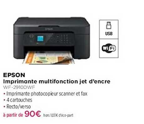 Imprimante multifonction jet d’encre WF-2910DWF