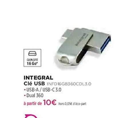 INTEGRAL Clé USB INFD16GB360CDL3.0