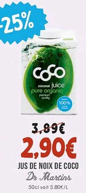 JUS DE NOIX DE COCO