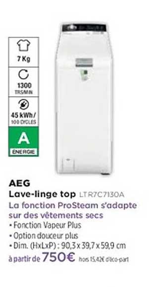 Lave-linge top AEG LTR7C7130A