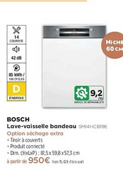 Lave-vaisselle bandeau SM14HCB19E