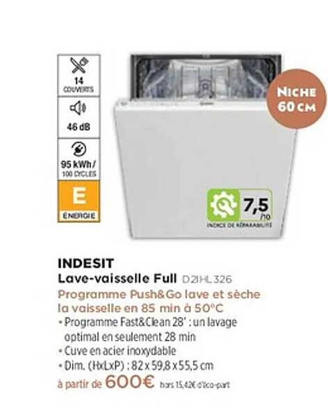 Lave-vaisselle Full D21HL326