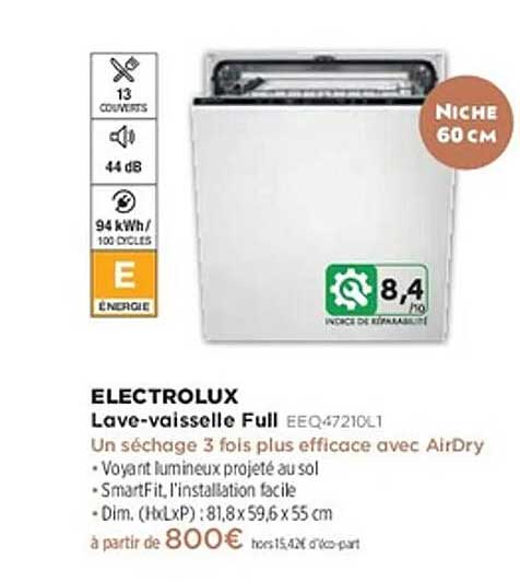 Lave-vaisselle Full Electrolux EEQ47210L1