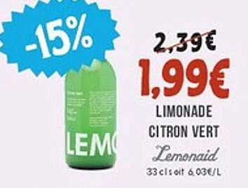Limonade Citron Vert
