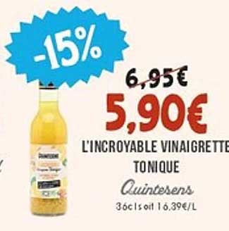 L'incroyable vinaigrette tonique