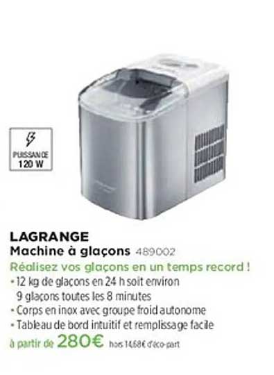 Machine à glaçons LAGRANGE 489002