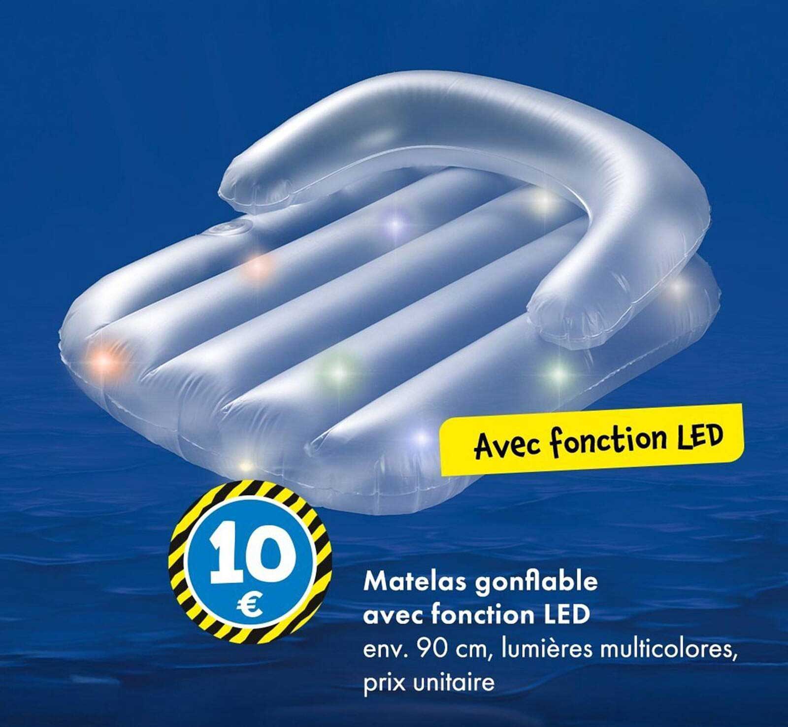 Matelas gonflable avec fonction LED