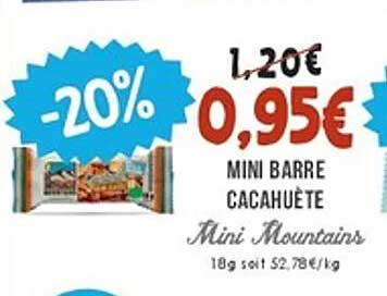 Mini Barre Cacahuète Mini Mountains