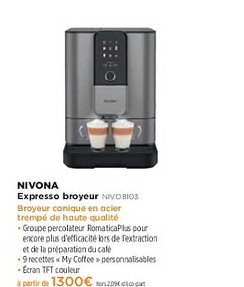 NIVONA Expresso broyeur NIVO8103