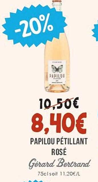 Papilou Pétillant Rosé