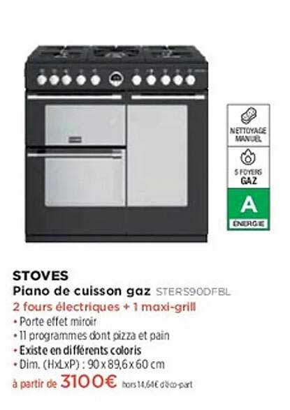 Piano de cuisson gaz STOVES
