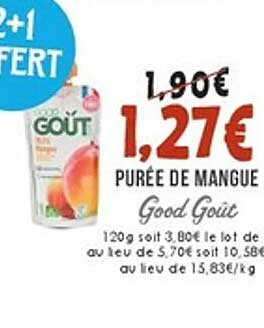 Purée de Mangue Good Goût