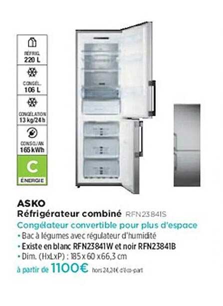 Réfrigérateur combiné RFN23841S