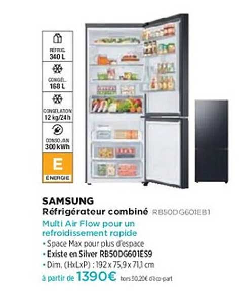 Réfrigérateur combiné SAMSUNG RB50DG601EB1