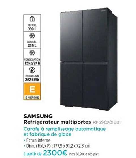 Réfrigérateur multiportes RF59C701EB1